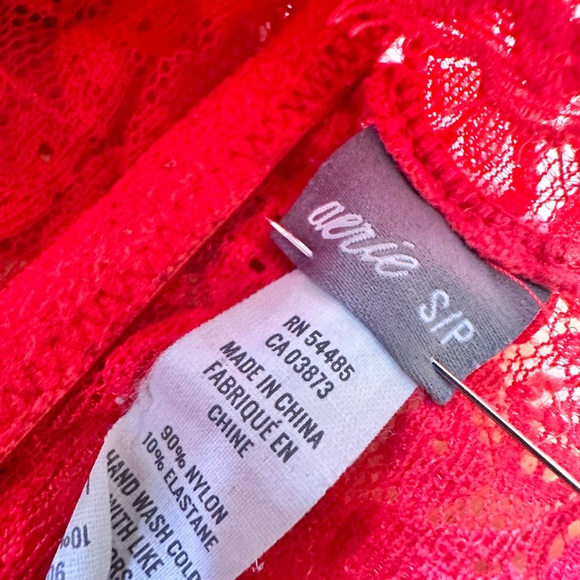Aerie Red eyelash lace bralette size small - Picture 6 of 6